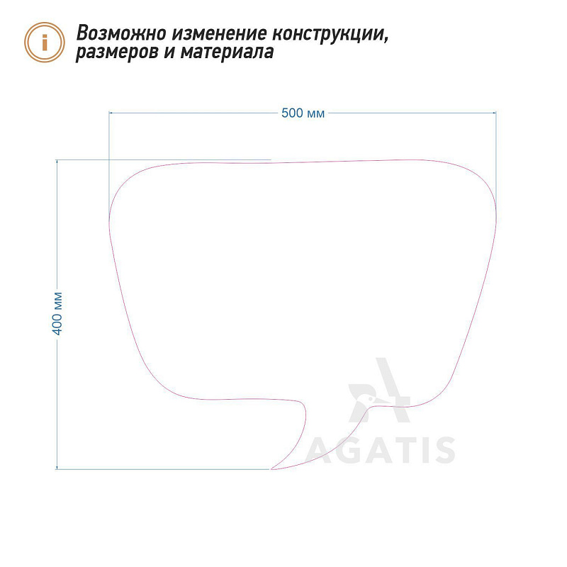 Грифельная доска без рамы F19