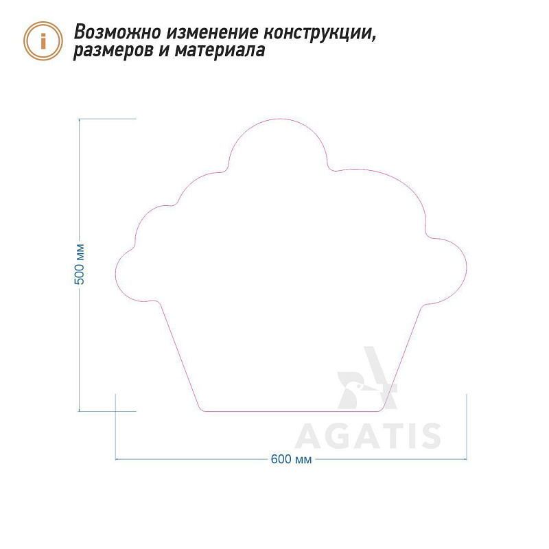 Меловая доска без рамы F23